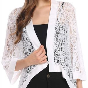 Floral lace cardigan